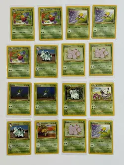 Lot of 16 Pokemon Cards Jungle Set 64 Wepinbell Nidorina Butterfree LP-NM - Image 1