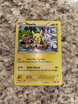 Pokemon TCG 2016 XY Black Star Promo Rare Holo Pikachu XY95 - Image 1