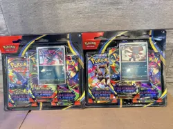Pokemon Phantasmal Flames ME02 3-Pack Blister Set of 2! Brand New - Image 1