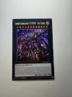 Yugioh - Super Starslayer Ty-Phon Sky Crisis - Secret - 1st - RA04-EN072 - NM - Image 1
