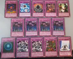 Sammelkarten Konami Yu-Gi-Oh! TCG 14 neuwertige Permanente Fallenkarten Common - Image 1