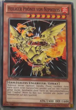 Konami Yu-Gi-Oh 3Stk Heiliger Phonix von Nephtys (2 Common, 1 SR) - Image 3