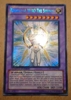 YuGiOh! Elemental HERO The Shining PRC1-ENV01 Secret Rare - Image 1