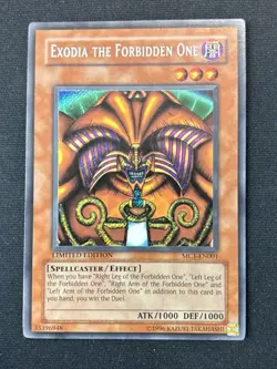 Yu-Gi-Oh! TCG Exodia the Forbidden One MC1-EN001 Secret Rare Limited - Image 1