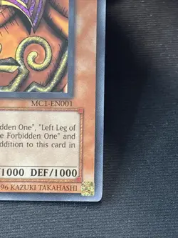 Yu-Gi-Oh! TCG Exodia the Forbidden One MC1-EN001 Secret Rare Limited - Image 3