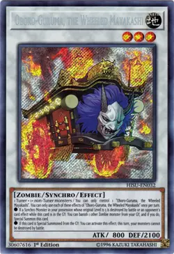 Yugioh! LP Oboro-Guruma, the Wheeled Mayakashi - HISU-EN032 - Secret Rare - 1st - Image 1