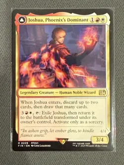 Joshua Phoenix's Dominant / Phoenix Warden Fire FIN Final Fantasy MTG 229 NM - Image 1