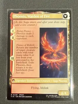 Joshua Phoenix's Dominant / Phoenix Warden Fire FIN Final Fantasy MTG 229 NM - Image 2