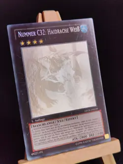Yu-Gi-Oh! Nummer C32: Haidrache Weiß ABYR-DE039 Ghost Rare 1. Aufl. NM German - Image 1