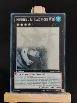 Yu-Gi-Oh! Nummer C32: Haidrache Weiß ABYR-DE039 Ghost Rare 1. Aufl. NM German - Image 2