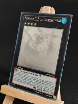Yu-Gi-Oh! Nummer C32: Haidrache Weiß ABYR-DE039 Ghost Rare 1. Aufl. NM German - Image 3
