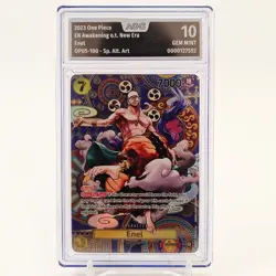One Piece Enel SP OP05-100 Alt Art AOG 10 GEM/MINT ENG - Image 2