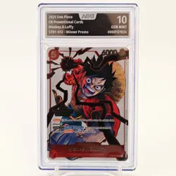 One Piece ST01-012 Monkey D. Luffy 3rd Anniversary Winner PROMO AOG 10 GEM/MINT - Image 2