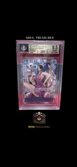 BGS 9.5 ONE PIECE Card Boa Hancock OP07-051 Comic Parallel Manga Alt Art JP - Image 1