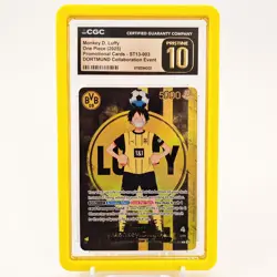 CGC 10 PRISTINE Monkey D. Luffy Promo ST13-003 T BVB Dortmund Event One Piece - Image 2