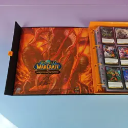 WORLD OF WARCRAFT TRADING CARD GAME COLLECTOR ALBUM BINDER WITH CARDS - Image 3