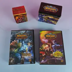 WORLD OF WARCRAFT TCG LOT MIT STARTER DECKS DECKBOXEN SAMMELDOSE UND KARTEN - Image 1