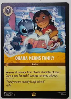 32/204 Ohana Means Family - Winterspell - Legendary - Disney Lorcana FOIL - Image 1