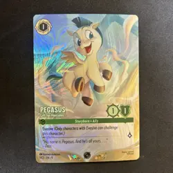 Disney Lorcana Challenge Promo Pegasus Gift For Hercules Foil 1/C2 EN 9 #2 - Image 1