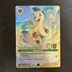 Disney Lorcana Challenge Promo Pegasus Gift For Hercules Foil 1/C2 EN 9 #1 - Image 1