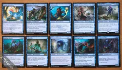 Set 10 Blue Merfolk Creatures *NM* Magic Gathering MTG Commander Cursecatcher - Image 1