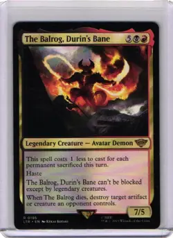 x1 The Balrog, Durin's Bane R MTG The Lord of the Rings: Tales of Middle-Earth M - Image 1