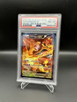 Charizard EX XY121 Black Star Promo Full Art Holo Pokemon Card PSA 8 NM-MT - Image 1