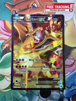 Pokemon TCG Charizard EX XY121 Black Star Full Art Holo Promo NM - Image 1