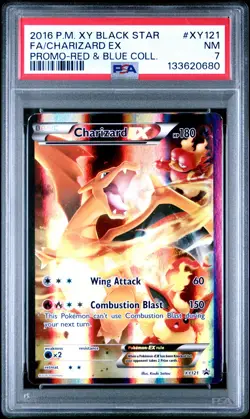 Fa/Charizard Ex Promo-Red & Blue Coll. Pokemon Xy Black Star Promo XY121 NM PSA - Image 1