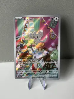Pokemon Minccino 182/162 Illustration Rare Temporal Forces NM - Image 1