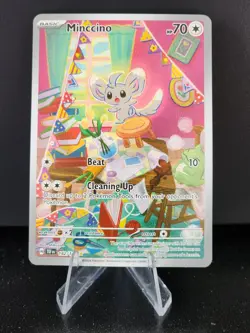 Minccino - 182/162 - Temporal Forces - Illustration Rare - NM - Pokemon TCG - Image 1