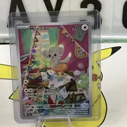 Minccino 182/162 Temporal Forces Illustration Rare Pokemon TCG IR pack fresh NM - Image 1