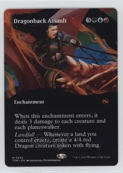 Dragonback Assault (Borderless) Magic: Tarkir: Dragonstorm #0355 fv8 - Image 1