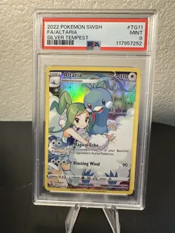 2022 Pokemon Sword & Shield Silver Tempest FA Altaria #TG11 PSA 9 MINT - Image 1