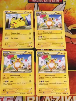 D1074 POKEMON TCG NEXT DESTINIES 2012 RAICHU 3X 40 PIKACHU 39 LP-DMG - Image 1