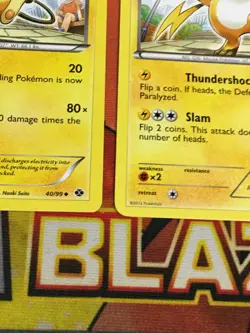 D1074 POKEMON TCG NEXT DESTINIES 2012 RAICHU 3X 40 PIKACHU 39 LP-DMG - Image 5