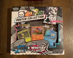 Lot of 5 Pokemon Black Bolt & White Flare Unova Poster Collection Sealed - Image 2