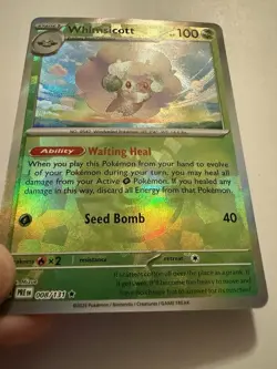 Whimsicott Evolutions Pokemon TCG Card MASTERBALL Holo Prismatic 008/131 - Image 3