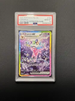 PSA 10 Espeon Ex 155/131 Prismatic Evolutions Pokemon Card TCG Gem Mint - Image 1
