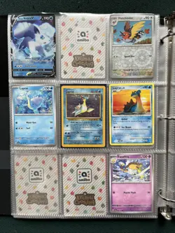 Pokemon/Animal Crossing Card Binder Collection Lapras Trainers Japan 1999 Amiibo - Image 1