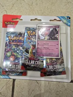 Pokemon TCG Scarlet & Violet Stellar Crown 3-Pack Blister Tinkaton Promo Card #5 - Image 1