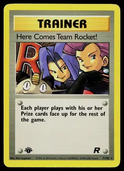 Pokemon Card - Here Comes Team Rocket! 1st Edition Team Rocket 71/82 Rare - Image 1