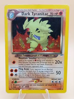 Dark Tyranitar Holo Rare Neo Destiny 11/105 Pokemon Card - WOTC 2002 - Image 1