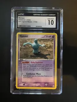 Pokemon Wynaut TCG EX Legend Maker Card 71/92 CGC 10 Gem Mint 2006 - Image 5