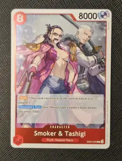 SMOKER & TASHIGI EB04-003 R SPECIAL CARD SP One Piece TCG Adventure Island NM - Image 1