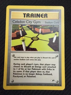 Celadon City Gym 107/132 Gym Heroes Pokemon Card - Image 1