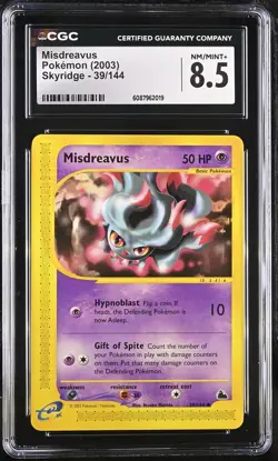 CGC 8.5 Misdreavus 39/144 2003 Skyridge English Pokemon Card - Image 1