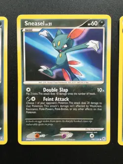 3x Old Pokemon Sneasel & Weavile Card Bundle - 2007-2016 TCG LP - Image 3