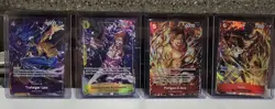 One Piece Illustration Box Vol 5 And 6 Promo Cards Sabo, Ace, Law, Rosinante - Image 1