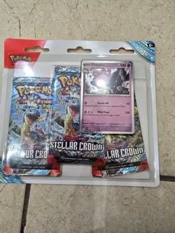 Pokemon TCG Scarlet & Violet Stellar Crown 3-Pack Blister Tinkaton Promo Card #2 - Image 1